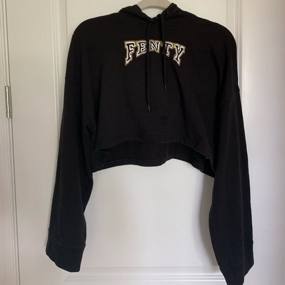 Fenty by Rihanna Wide Sleeve Cropped Hoodie